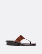 Stradivarius Sandale Thong Plate Din Vinilin Maro 38