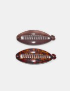 Stradivarius Set De 2 Clame Tip Banană Maro Os