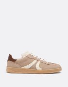 Stradivarius Tenisi Casual Din Piele Bej 39