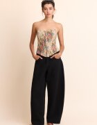 Stradivarius Top Bustieră Jacquard Piatră L