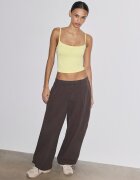 Stradivarius Top Cu Bretele Din Poliamidă Auriu Xl