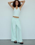 Stradivarius Top Mulat Halter Turcoaz L
