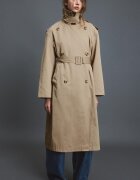 Stradivarius Trenci Lung De Bază Bej Xs