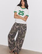 Stradivarius Tricou Cu Imprimeu Verde L