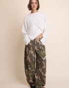 Stradivarius Tricou Cu Mânecă Lungă Alb S