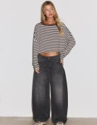 Stradivarius Tricou Cu Mânecă Lungă Maro S