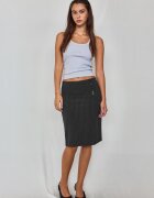Stradivarius Tricou Din Bumbac Reiat Cu Spate Tip Înotător Gri Melanj S