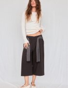 Stradivarius Tricou Simplu Cu Mânecă Lungă Ecru Xs