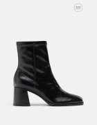 Stradivarius Wide Fit. Botine Toc Mediu De Bază Negru 35
