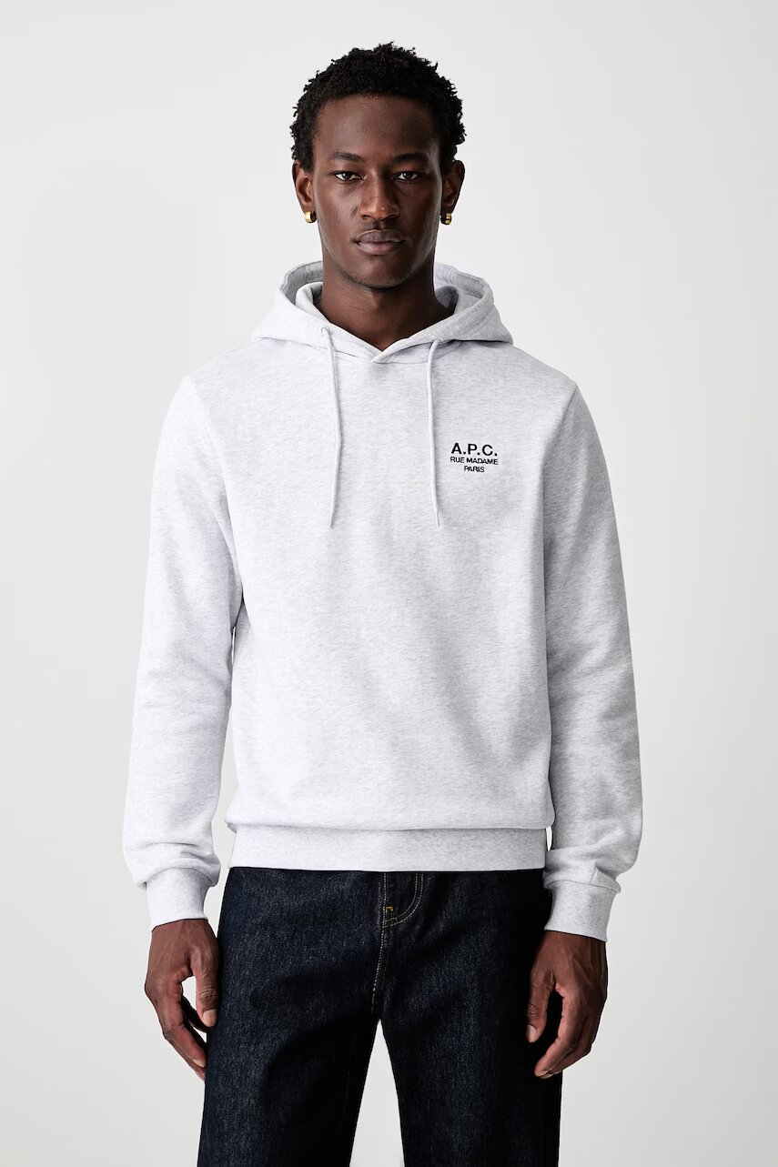 A.P.C. bluza hoodie standard rue madame GOTS