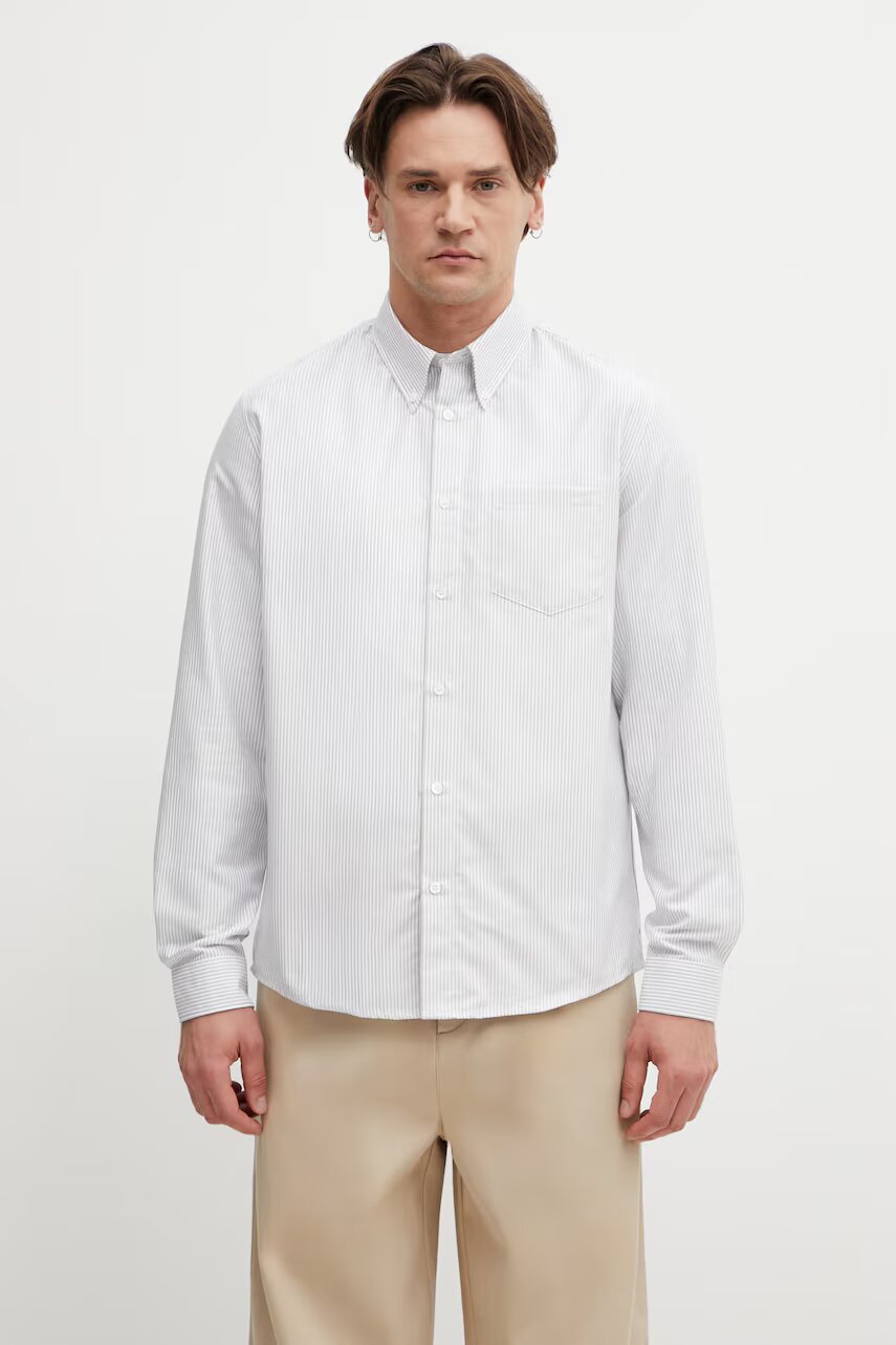 A.P.C. cămașă bărbătească din bumbac New Greg
