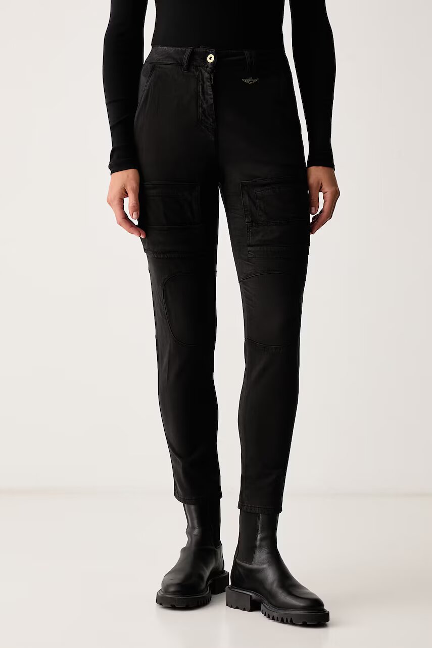 Aeronautica Militare pantaloni cargo cu lyocell