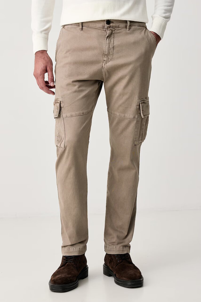 Aeronautica Militare pantaloni cargo pentru bărbați din bumbac cu elastan