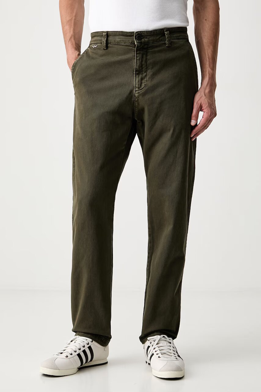 Aeronautica Militare pantaloni chinos pentru bărbați din bumbac cu elastan