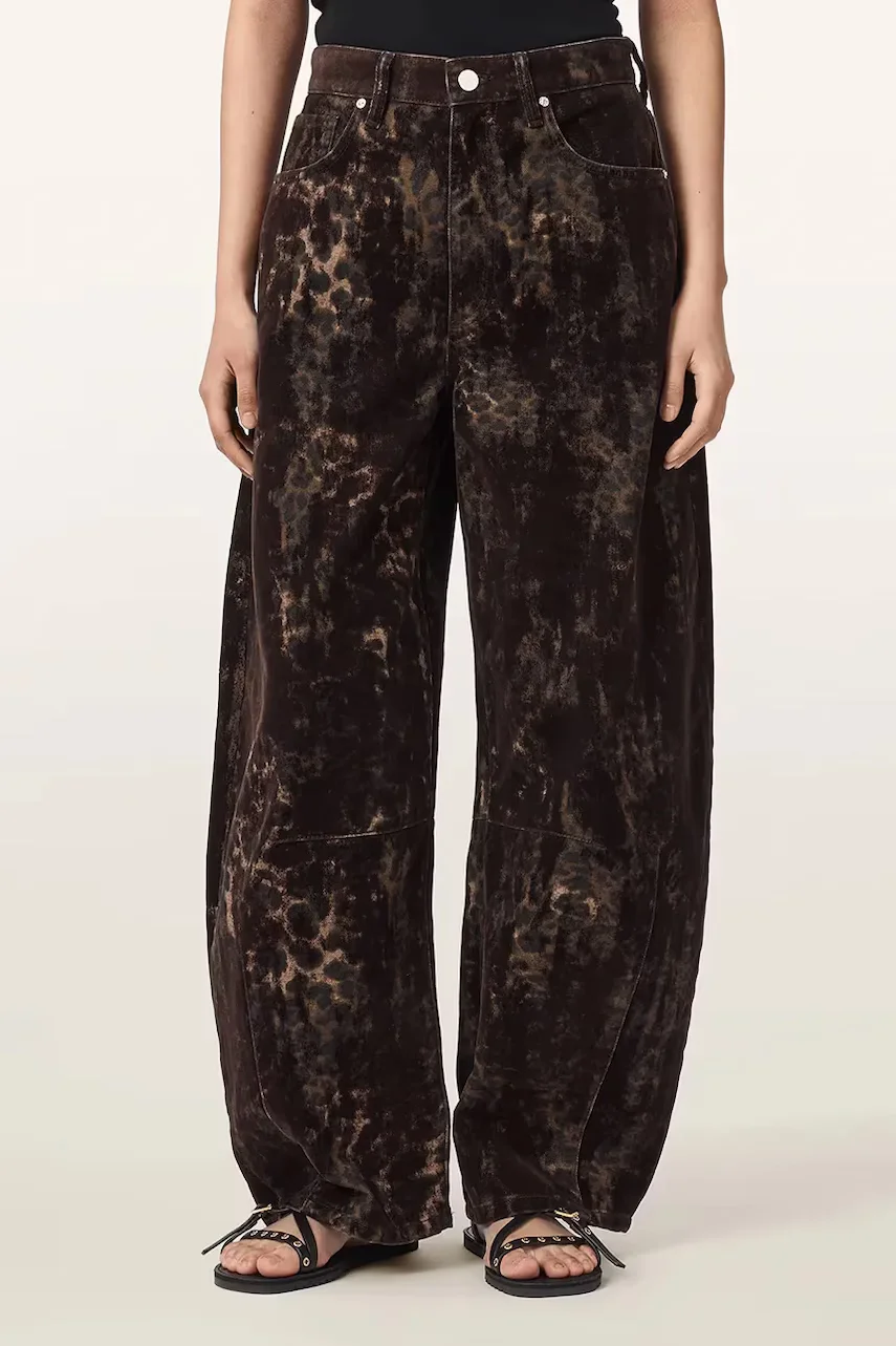 AllSaints blugi barrel pentru femei JETT FLOCK
