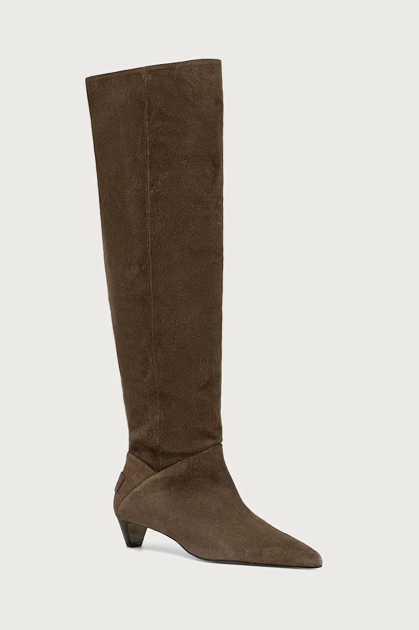 AllSaints cizme pentru femei din piele întoarsă Ortega Suede Boot