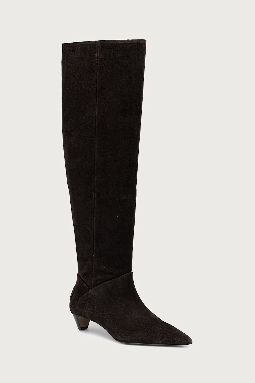 AllSaints cizme pentru femei din piele întoarsă Ortega Suede Boot