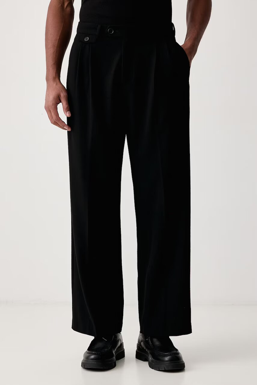 AllSaints pantaloni pentru bărbați cu amestec de lână COLWYN