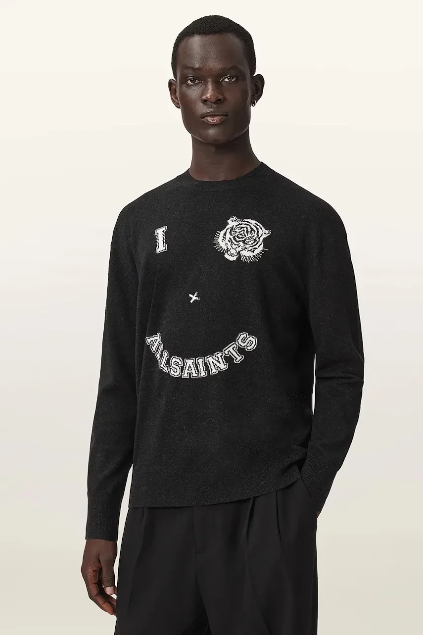 AllSaints pulover pentru bărbați cu lână GRINNER CREW