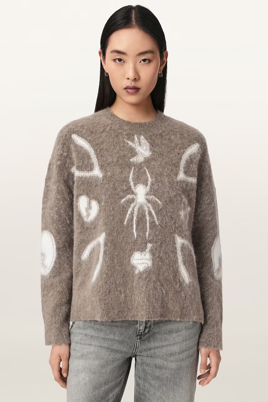 AllSaints pulover pentru femei cu lână CHARM