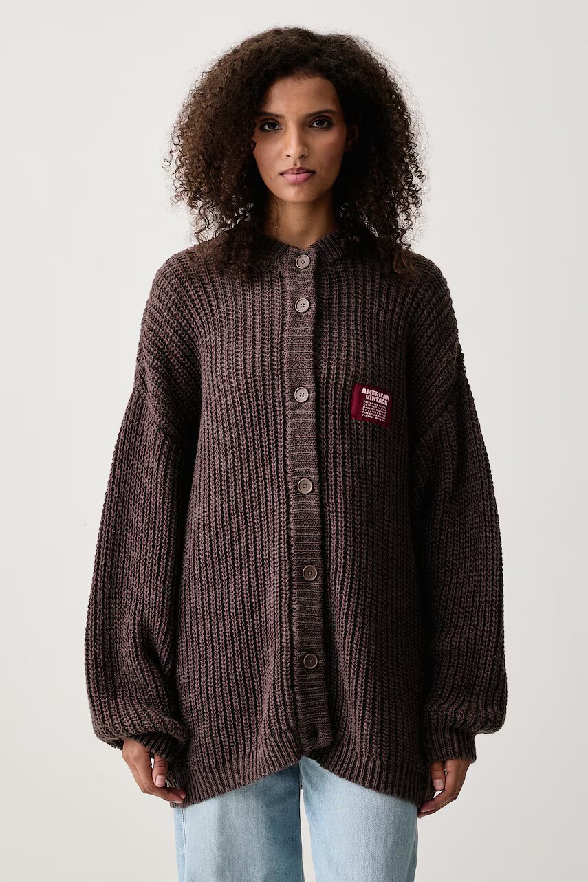American Vintage cardigan pentru femei cu lână CYROW