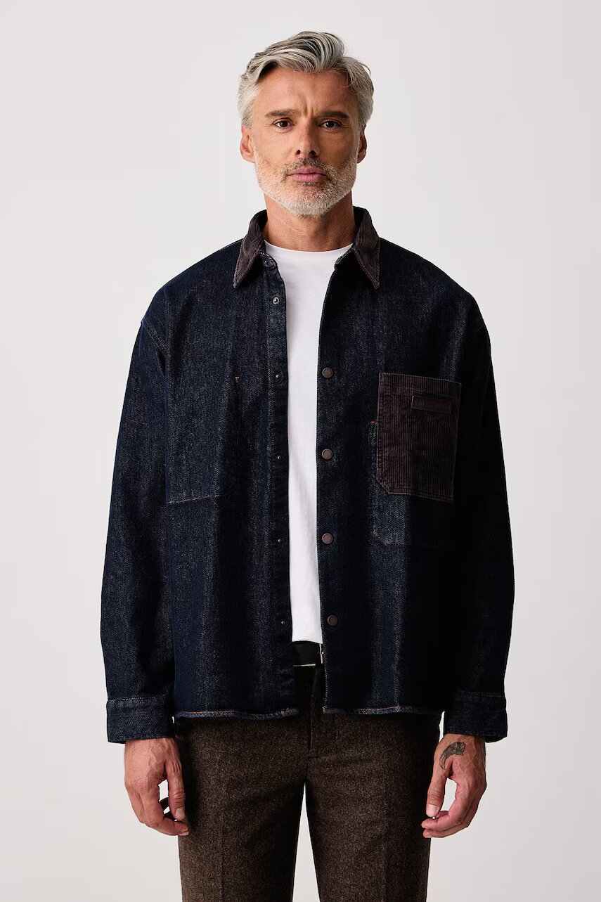 Armani Exchange cămașă pentru bărbați din denim