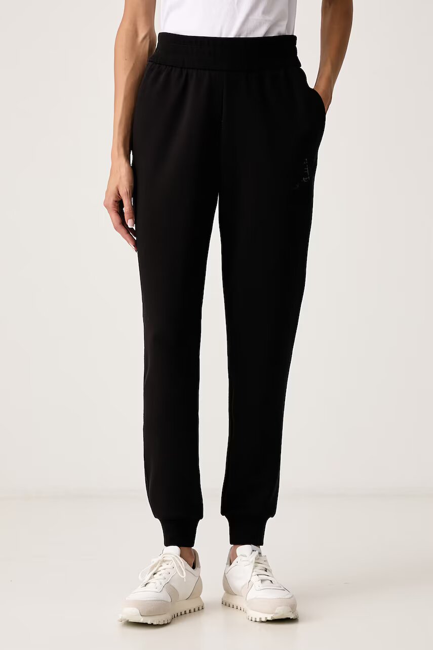 Armani Exchange pantaloni de trening pentru femei cu vâscoză