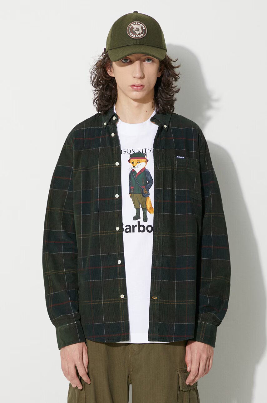 Barbour cămașă pentru bărbați din catifea reiată Blair Tailored Shirt