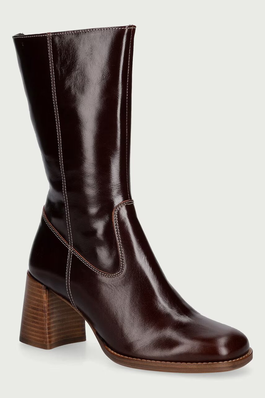 Billi Bi botine pentru femei din piele Tan Marte Calf 85