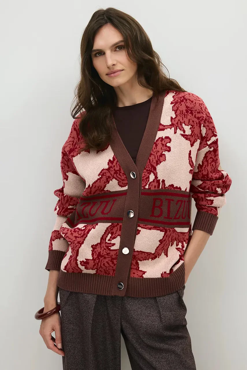 BIZUU cardigan pentru femei din bumbac FLORANA