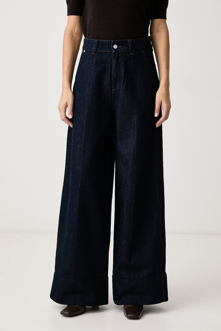 BOSS blugi wide leg pentru femei WIDE LEG 1.0
