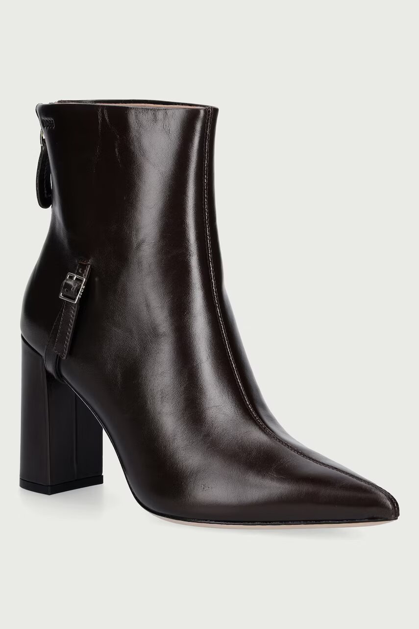 BOSS botine pentru femei din piele Miah