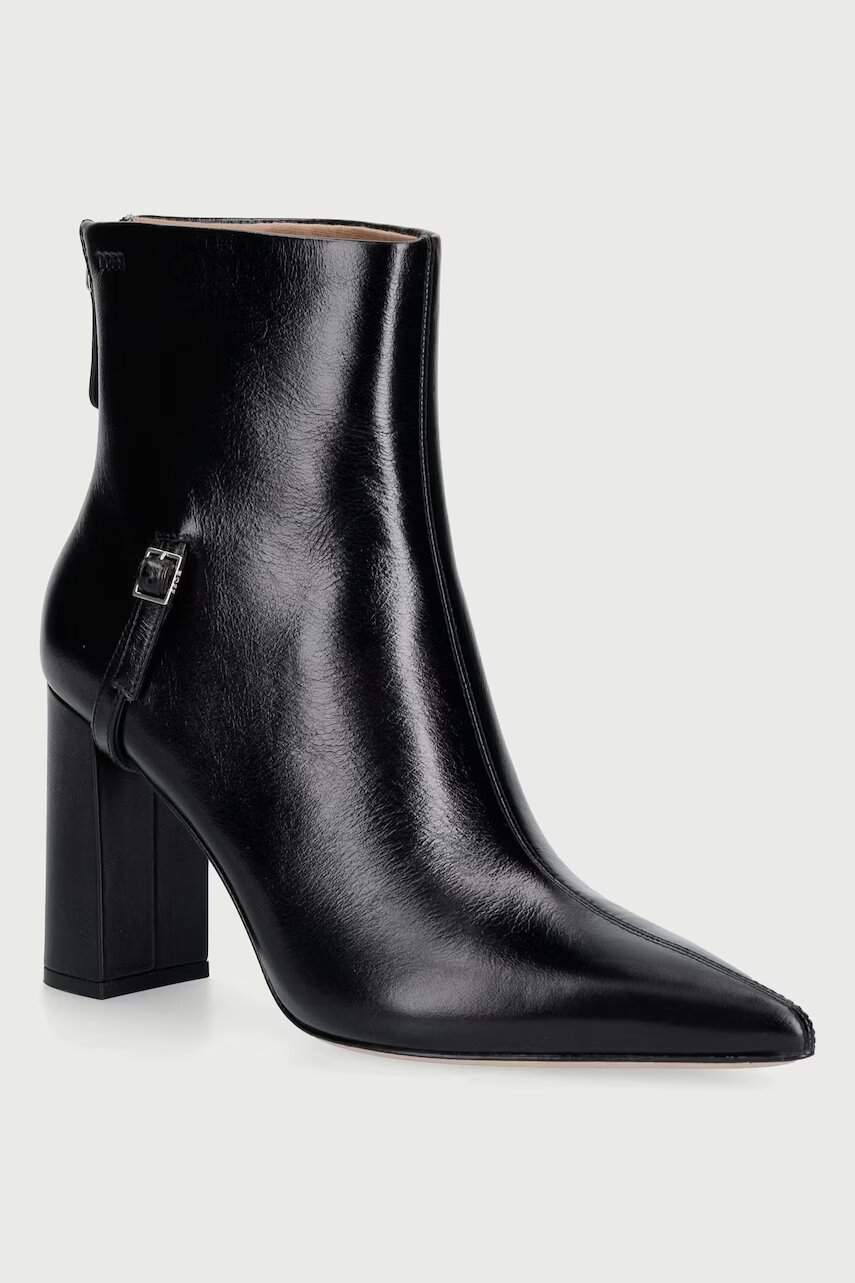 BOSS botine pentru femei din piele Miah