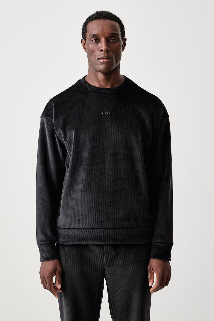 BOSS Green hanorac pentru bărbați din velur SW_Cord Sweat
