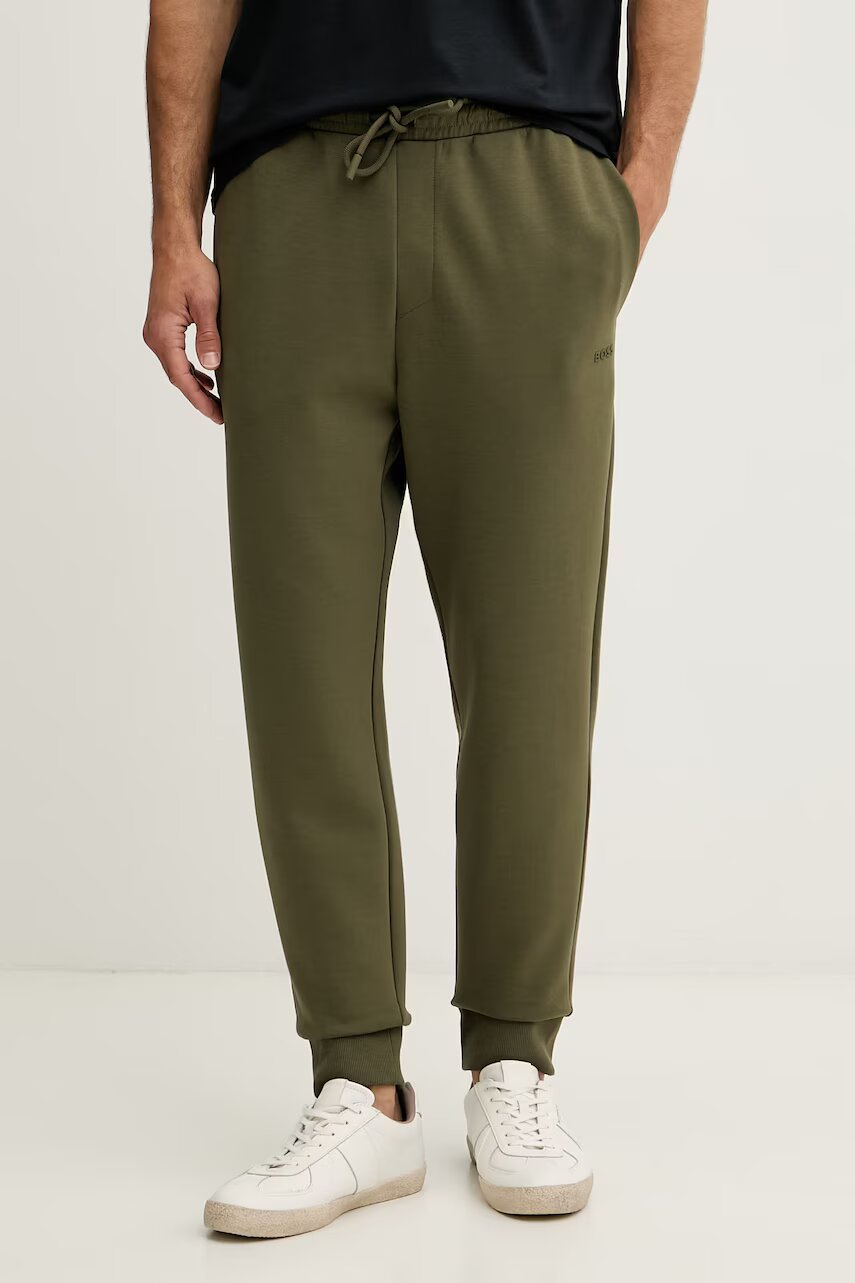BOSS Green pantaloni de trening pentru bărbați din bumbac cu elastan Hadiko