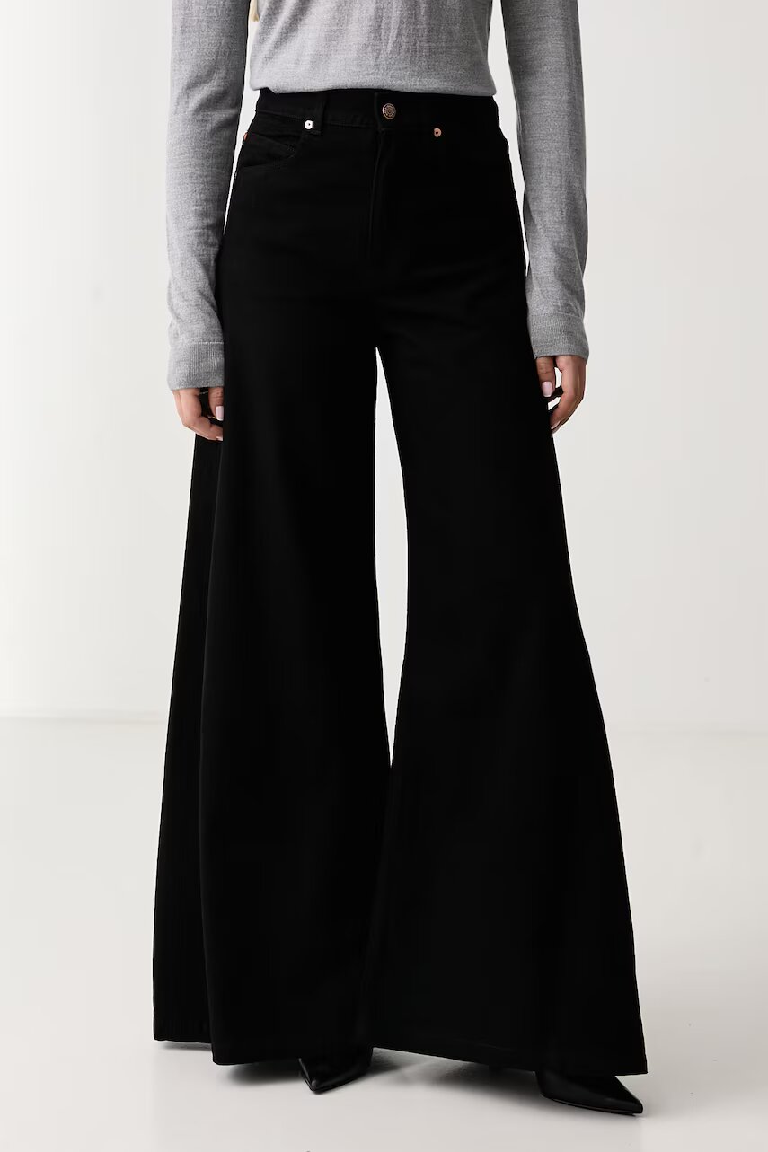 BOSS Orange blugi wide leg pentru femei C_JANE HR 1.0
