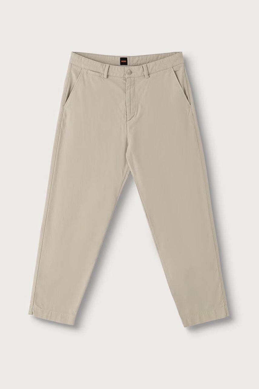 BOSS Orange pantaloni chinos pentru bărbați din bumbac cu elastan Chino_ST_2