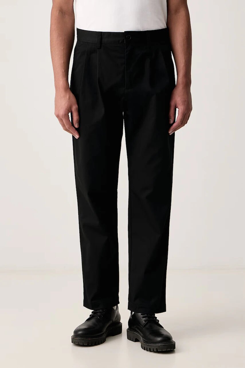 BOSS Orange pantaloni pentru bărbați cu bumbac Chino_Straight_9