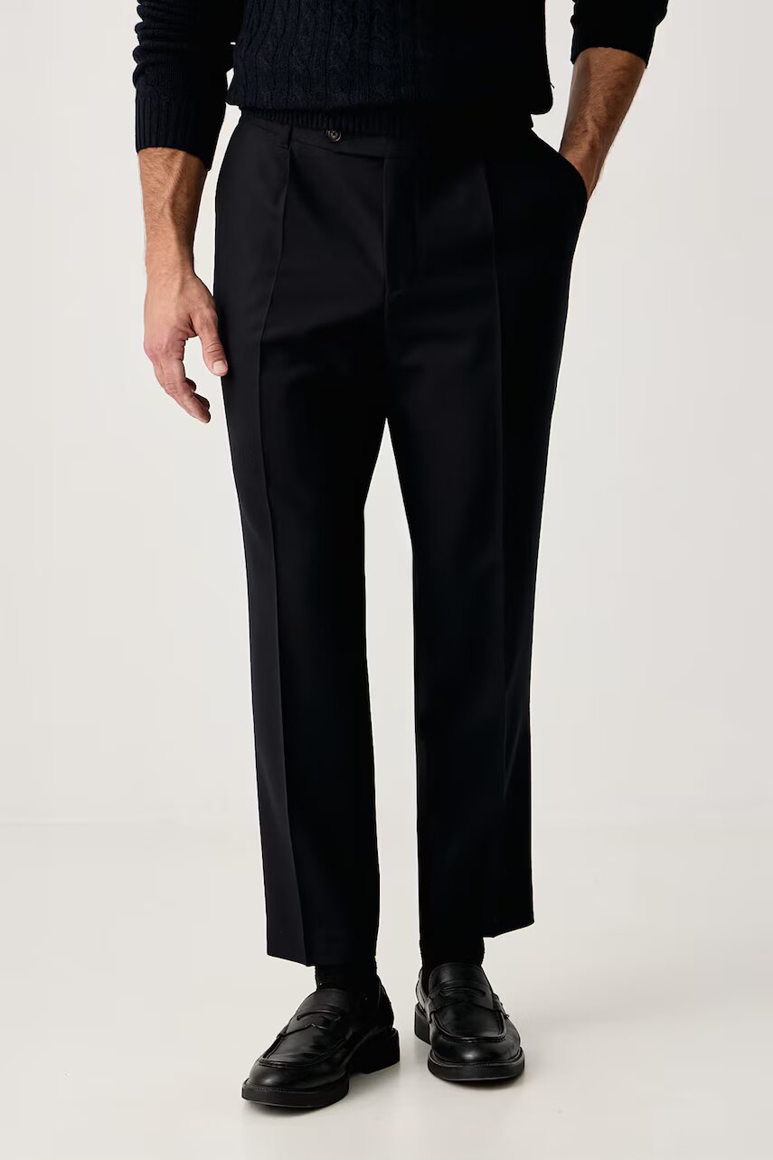 BOSS pantaloni pentru bărbați din lână H-Perin-PL-WG-264