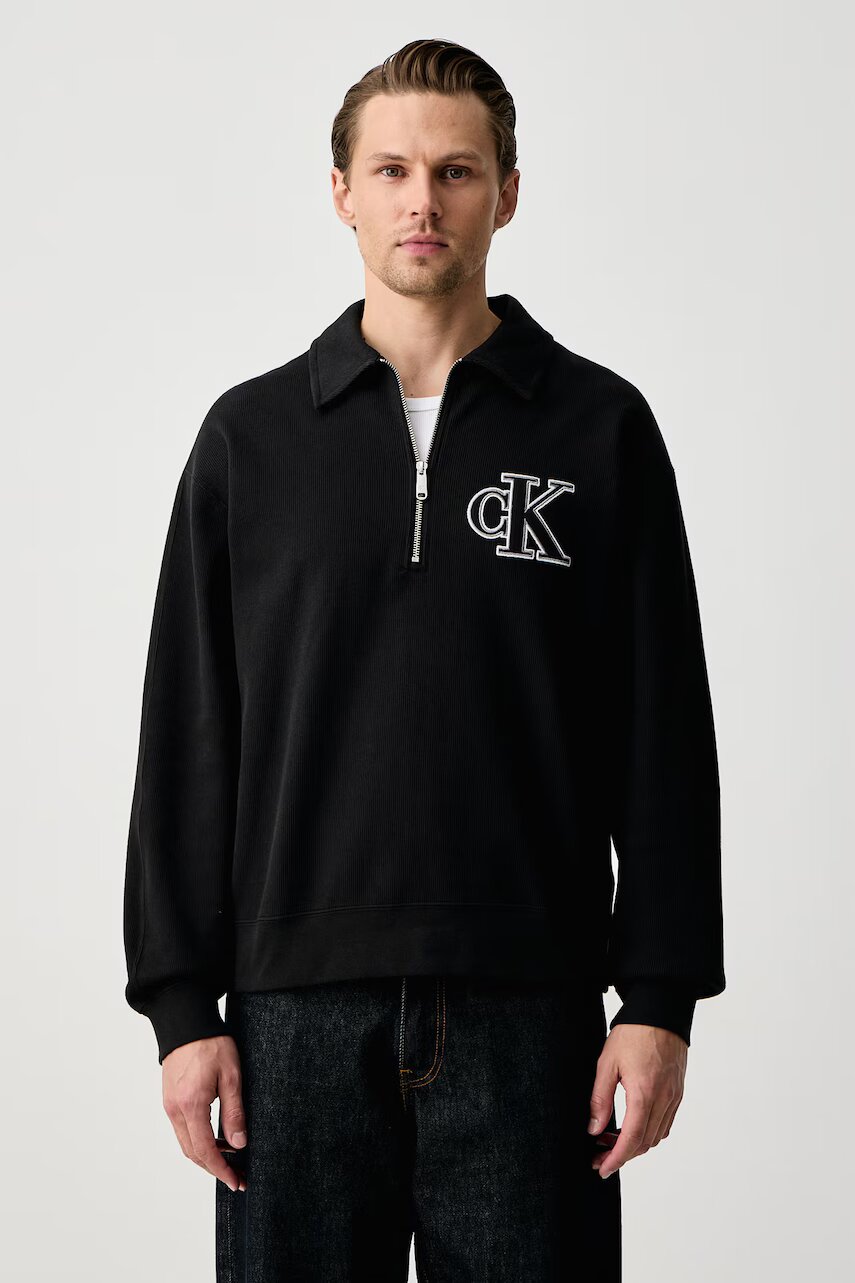 Calvin Klein Jeans hanorac pentru bărbați din bumbac cu elastan