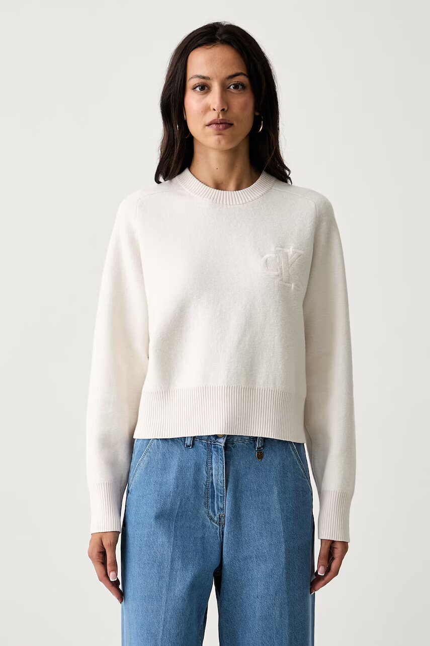 Calvin Klein Jeans pulover pentru femei cu amestec de lână
