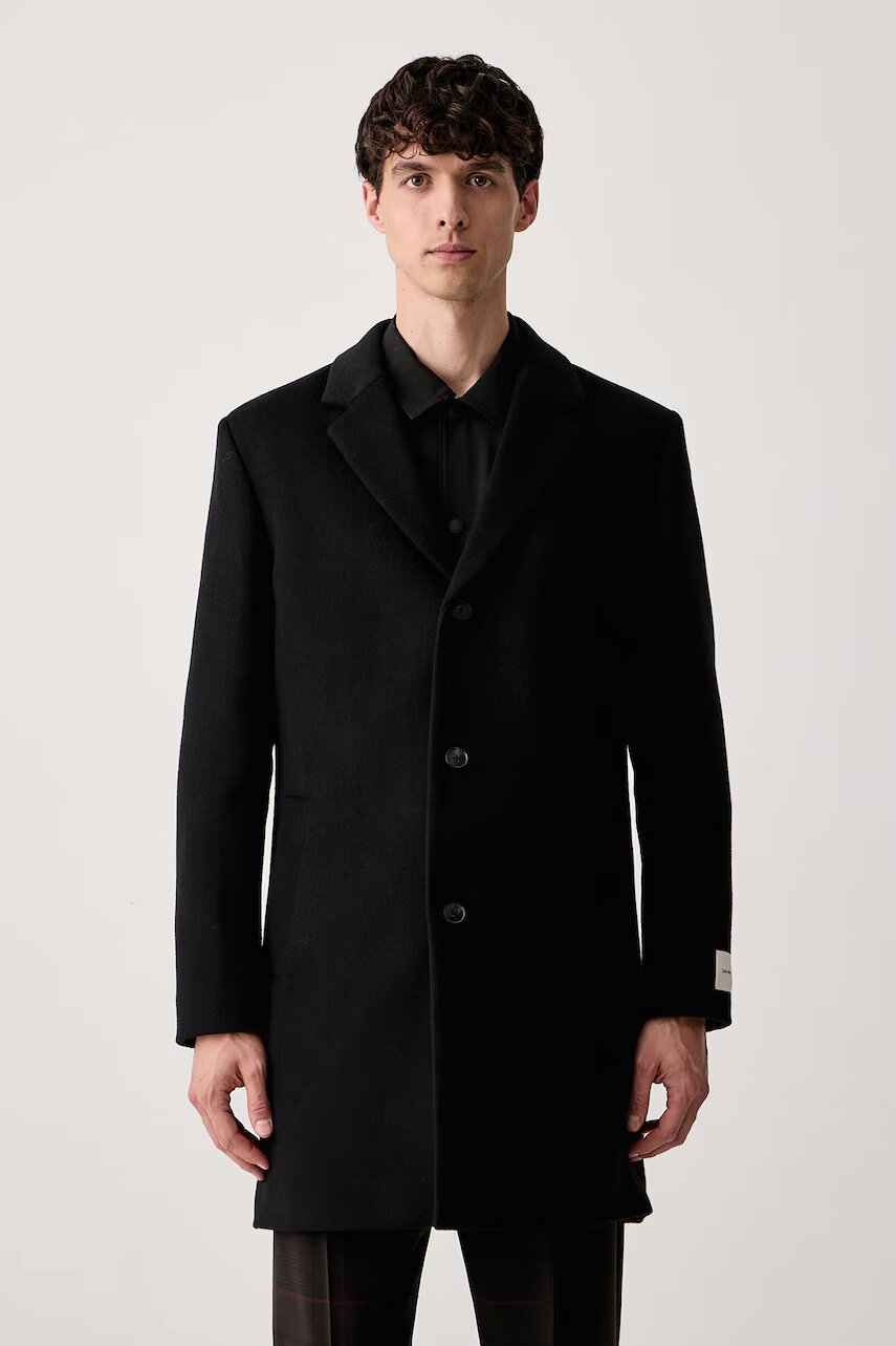 Calvin Klein palton pentru bărbați cu lână merino