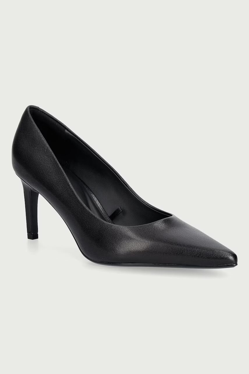 Calvin Klein pantofi cu toc stiletto din piele ESS STILET 70 POLISHED LTH