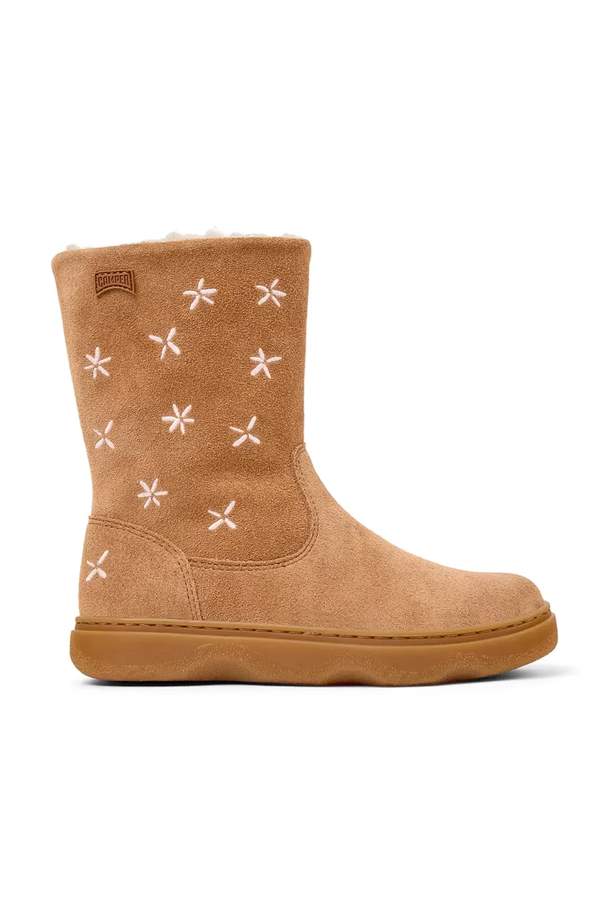 Camper cizme pentru femei din piele Kiddo Kids
