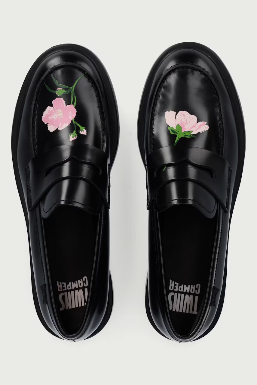 Camper mocasini pentru femei din piele TWS