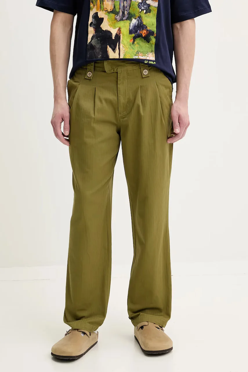Desigual pantaloni de bumbac BANKER