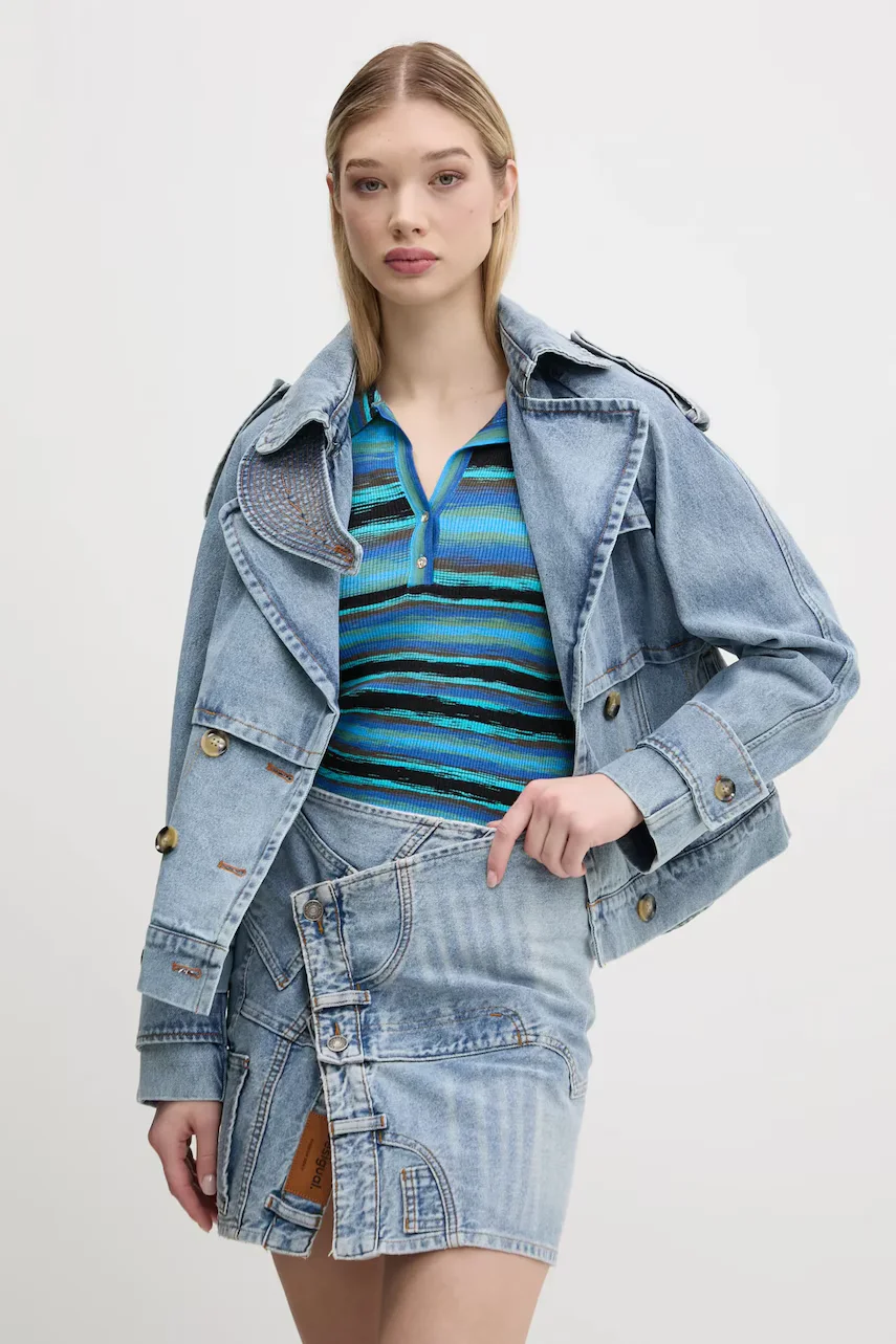Desigual trenci din denim ONTARIO