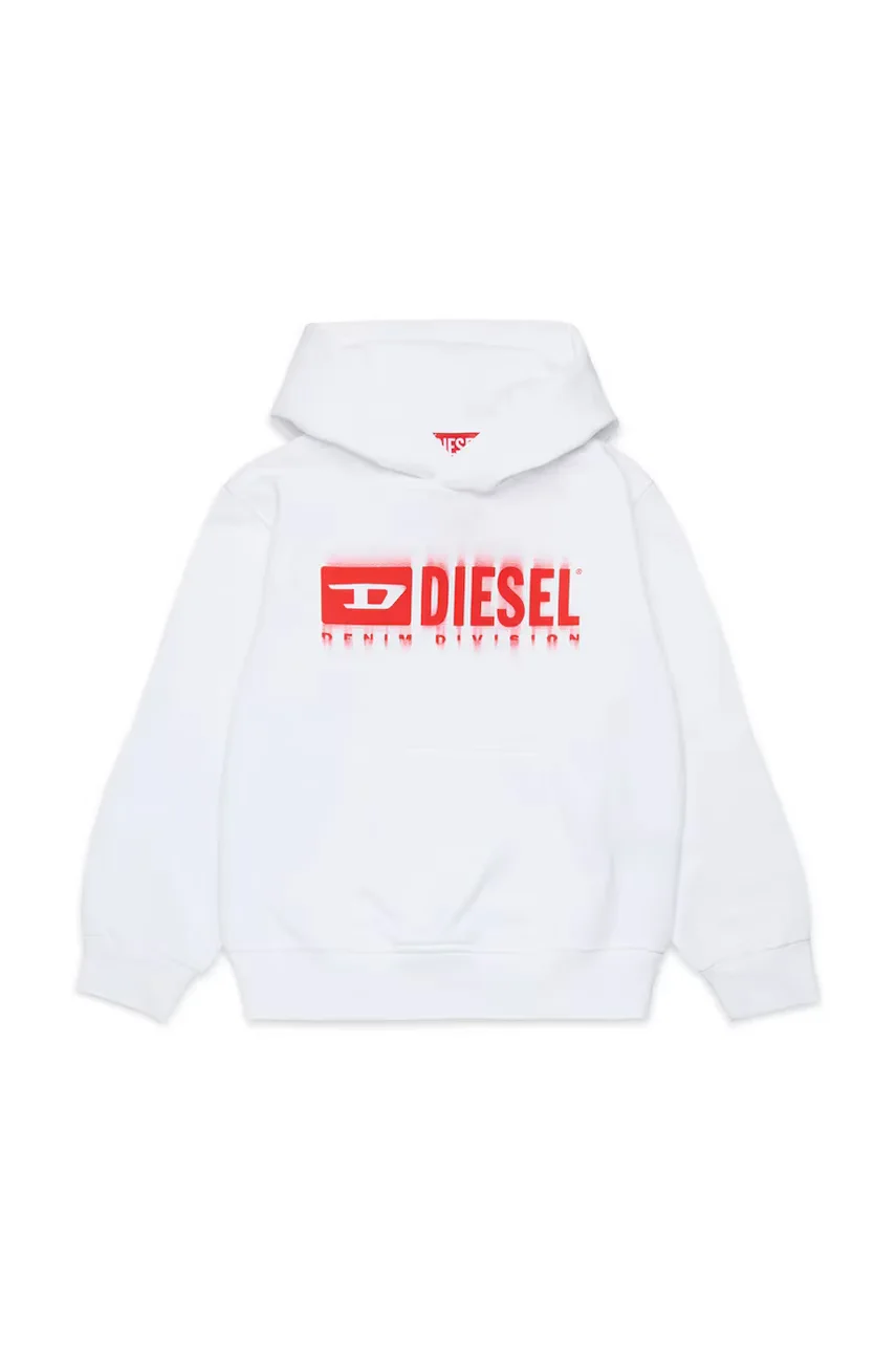 Diesel hanorac de bumbac pentru copii SGINNHOODL5 OVER SWEAT-SHIRT