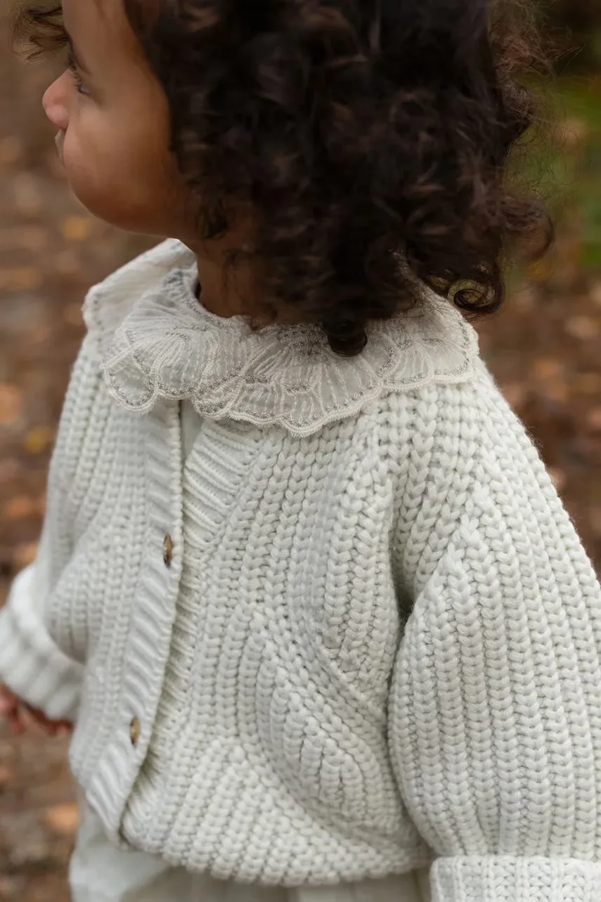 Donsje cardigan pentru copii cu amestec de lână Rikkie Cardigan