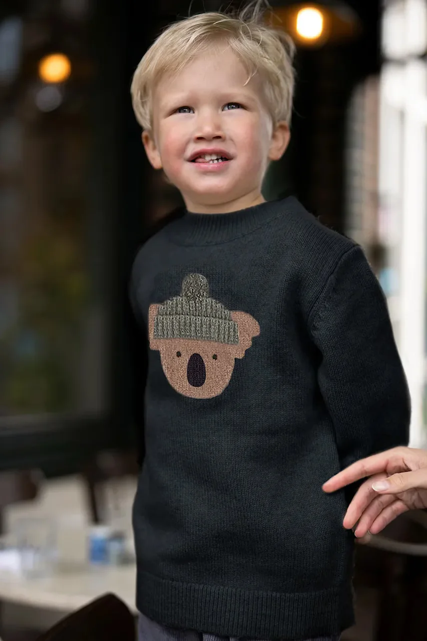 Donsje pulover de lână pentru copii Denn Merino Wool Sweater Koala